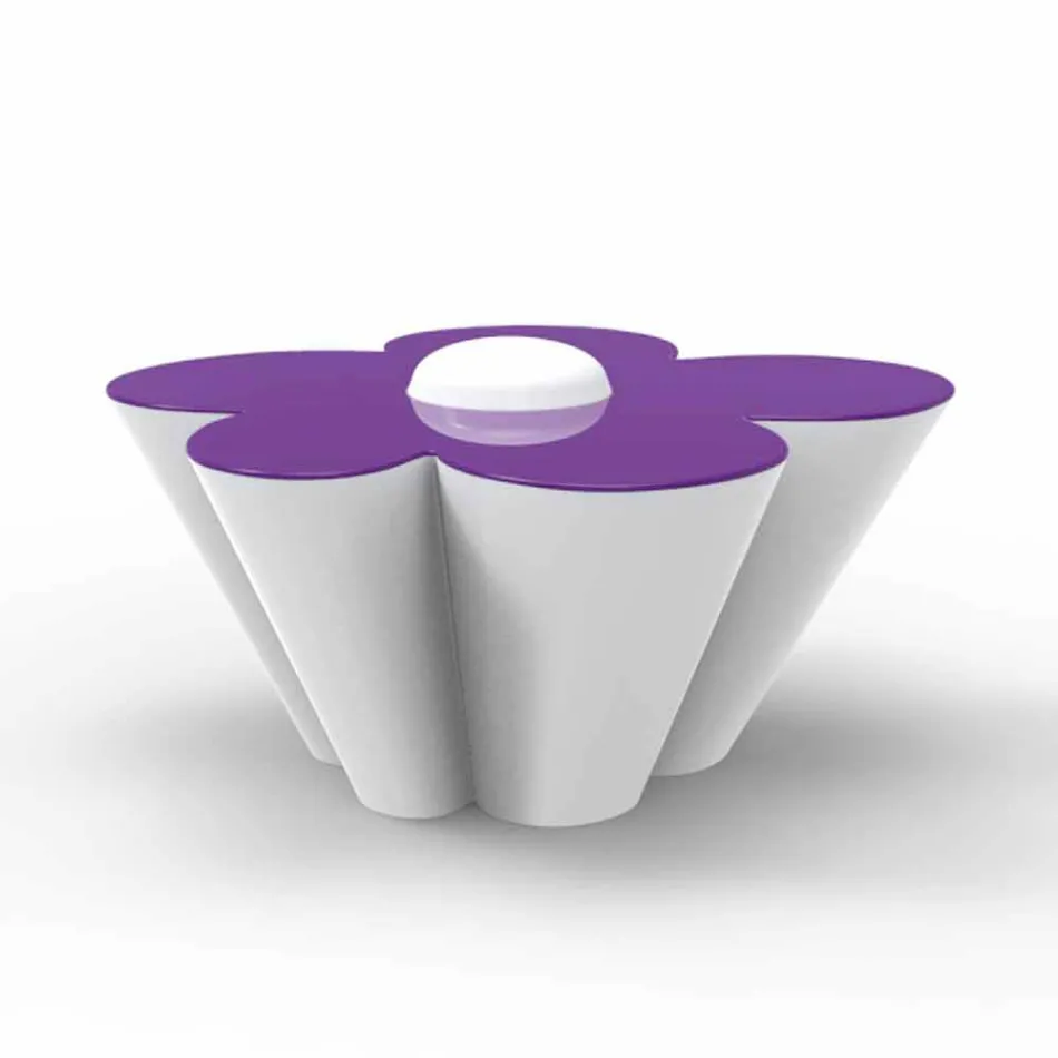 Vondom Agatha design udendørs bord i farvet polyethylen Viadurini