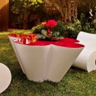 Vondom Agatha design udendørs bord i farvet polyethylen Viadurini
