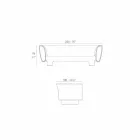 Vondom Bum Bum moderne design sort lakeret have sofa Viadurini