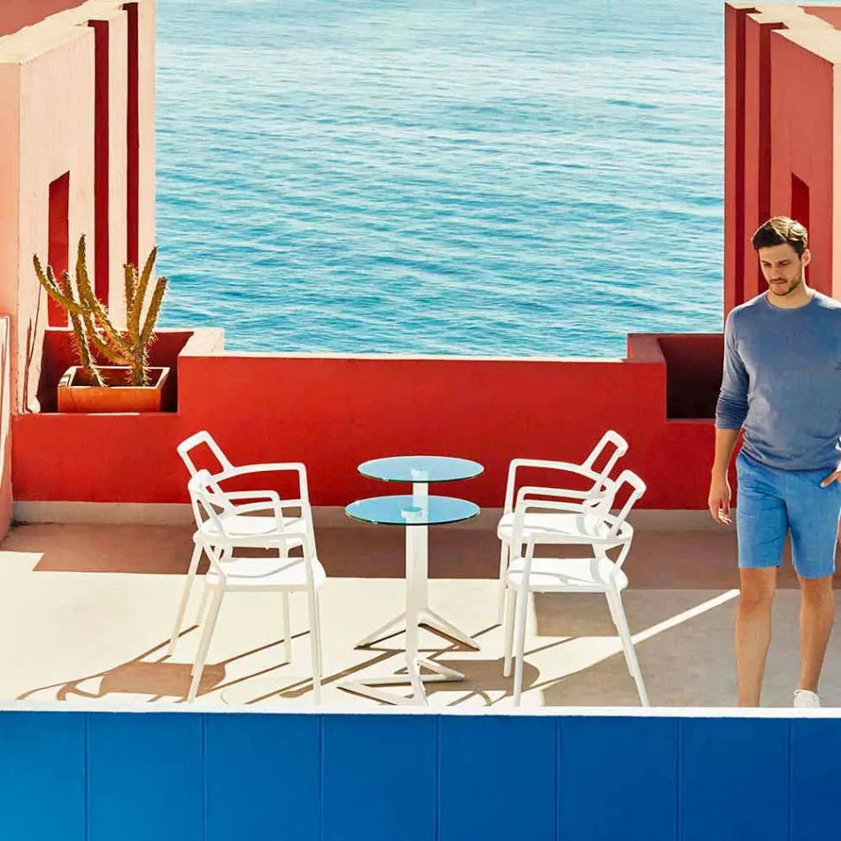 Vondom Delta moderne design polypropylen have stol Viadurini