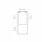 Vondom Quartz udendørs firkantet bord med moderne design Viadurini