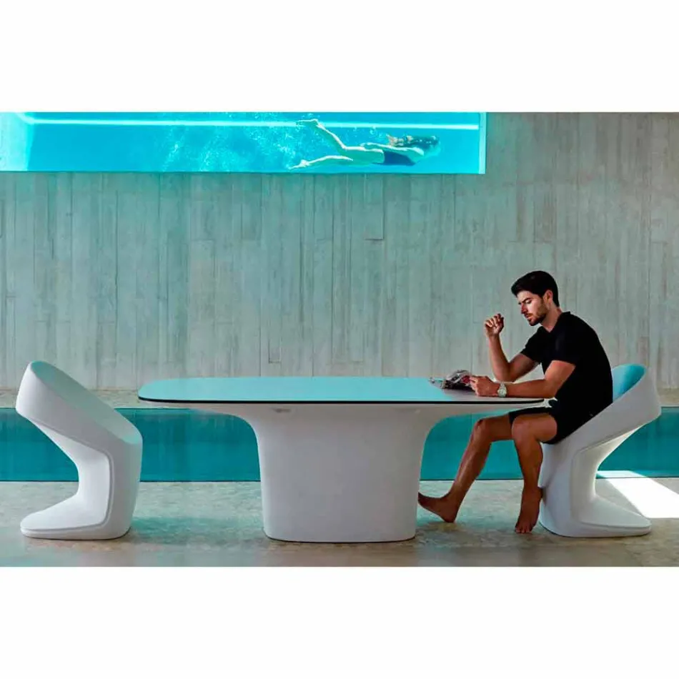 Vondom Ufo have stol i moderne hvid design Viadurini