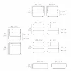 Vondom Ulm sammensætning taupe design haven lounge Viadurini