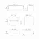 Vondom Ulm udendørs lounge med moderne hvid design Viadurini