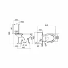 Vandmonoblok Classic i hvid keramik med kasse lavet i Italien - Marwa Viadurini